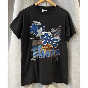 90S Nutmeg Orlando Magic Crazy Rare T Shirt Size Xl Made In Usa Faded